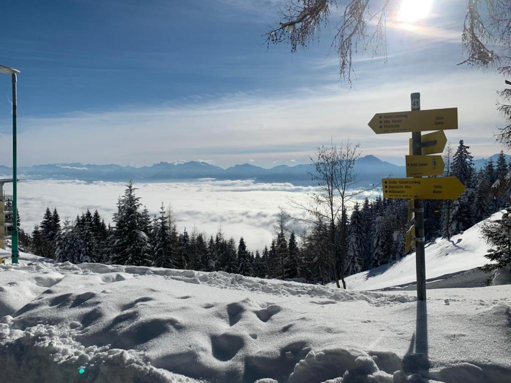 Hundefreundliche Bergwohnung Neben Der Skipiste - Mittelstation Skigebiet Gerlitzen Kanzelhohe Exterior photo